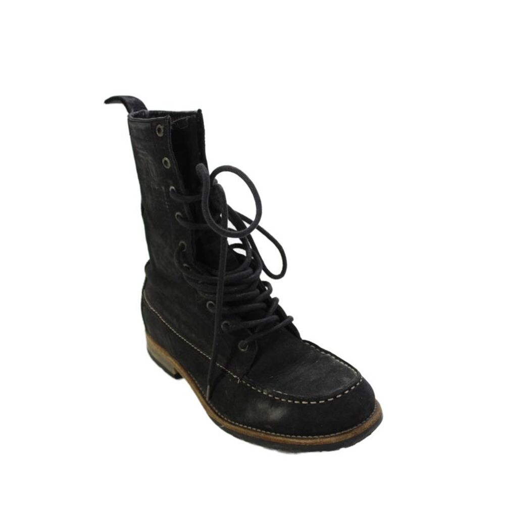 AllSaints Co Ltd Spitalfields Womens Leather Combat Boots Black Size 37 7